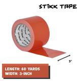 STIKK Duct Tape - Orange Duck Tape - 3 inch x 25 Yards - Heavy Duty Tape for Repairs, Household Projects - for Commercial HVAC and Construction - Effective Heavy Duty Waterproof Duct Tape