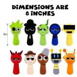 Plush Toys, Horror Games Plushies Toy for Fans, Soft Stuffed Animal Pillow Figure Doll Christmas Birthday Gifts for Adult Kids (10 Pcs)