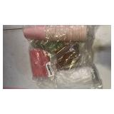 60 Pack Pink Coffee Cup with Lids Sleeves, 12oz Insulated To Go Paper Cups Pink Party Cups Disposable Paper Cups, Drinking Cup for New Year Anniversay Valentinefts Wedding Birthday Baby Shower Party