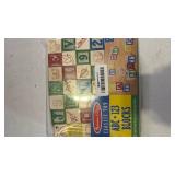 Melissa and Doug Deluxe Wooden ABC123 1-Inch Blocks Set with Storage Pouch (50 pcs)