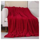 JIAHANNHA Red Throw Blanket Decorations Thin Fleece Blanket 50\x60\in,Super Soft Cozy Plush Throw Blanket for Couch Sofa Bed,Warm and Lightweight Bed Blankets for Adultsin