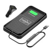 Wireless Car Charger,LOOSAU 15w Fast Charger Car Wireless Chargers Charging pad Non Slip Car Wireless Phone Charger for iPhone 171615141312 Pro Max, for Samsung S23 S22 S20 Android