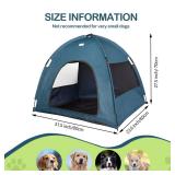 Navy Blue Large Outdoor Cat and Dog Tent - Waterproof, Washable, IndoorOutdoor, Cave Nest Bed