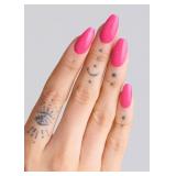 ohora Semi Cured Gel Nail Strips (N Itfts That Pink) - Works with Any Lamps, Salon-Quality, Long Lasting, Easy to Apply and Remove - Includes 2 Prep Pads, Nail File and Wooden Stick