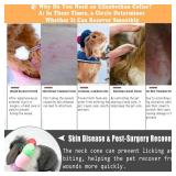 Adjustable Rabbit Cone, E-Collar for Kittens Puppies After Surgery Wound Care, Small Pet Soft Elizabeth Medical Cone Colorful Flower Shaped,(XS)