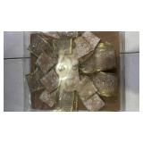 Christmas Tree Topper Bow Elegant Gold Bows for Christmas Tree, 52\X12\in Large Ribbon Tree Topper for Xmas Holiday Wedding Birthday Partyin