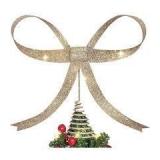 Gold Glitter Tree Topper Star