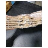 LyyGuanYoo 6 Pack Jute Tote Bag Reusable, Burlap Beach Bags with Sturdy Rounded Handles, Sturdy Base Gym Shopping Travel Bag for Easter Women, Mom, Teachers, Friends, Bridesmaids, 15.4