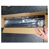 Haryaers Black Long Curtain Rod Tension Shower Curtain Rods 30 to 120 inch Adjustable Spring Heavy Duty Rods for Bathroom Windows Outdoor No Drill No Slip Spliced and Telescopic Design