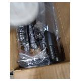 Haryaers Black Long Curtain Rod Tension Shower Curtain Rods 30 to 120 inch Adjustable Spring Heavy Duty Rods for Bathroom Windows Outdoor No Drill No Slip Spliced and Telescopic Design