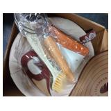 Superbaking Banneton Bread Proofing Basket Set with Silicone Dough Sling, 9 Splinter-Free Proofing Basket, Non-Stick Dutch Oven Liner, Sourdough Starter Kit, Sourdough Bread Baking Supplies & Tools