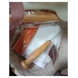 Superbaking Banneton Bread Proofing Basket Set with Silicone Dough Sling, 9 Splinter-Free Proofing Basket, Non-Stick Dutch Oven Liner, Sourdough Starter Kit, Sourdough Bread Baking Supplies & Tools