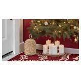 PEMAR Handwoven Seagrass Door Stopper with Handle Weighted Door Stop for Indoor Use, Floor-Friendly Felt Base, Warm Handcrafted Home Accent (5.1