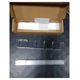 Malldii 9.5 Large Acrylic Straw Holder for Cabinet Door - Reusable Tumbler Straw Organizer Storage, Small Kitchen Accessories Container, Ultra Sticky Cupboard Door Mounted (Transparent)