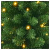 3ft Prelit Artificial Small Mini Christmas Tree with Warm White Multi-Color LED Lights, Timer Battery Operated, Perfect for Xmas Tabletop Decorations, Home, Kitchen, Dining Table top Green