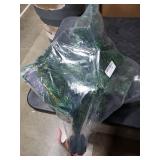 3ft Prelit Artificial Small Mini Christmas Tree with Warm White Multi-Color LED Lights, Timer Battery Operated, Perfect for Xmas Tabletop Decorations, Home, Kitchen, Dining Table top Green