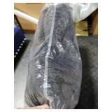 ELFJOY Set of 4 Square Chair Pads Indoor Seat Cushions Pillows with Ties Thick Soft Seat Cushion for Kitchen Dining Office Chair (18, Black)