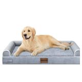 Large Dog Bed Orthopedic Washable: Beds Bolster XL Bed Large Big Dogs Memory Foam Couch Sofa Waterproof with Removable Cover