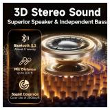 HWWR Karaoke Machine, Portable Bluetooth Speaker with 2 Wireless Microphones for Adults & Kids,Singing Machine for Parties and Gatherings, PA System Supports TWS/USB/TF/REC/AUX and TV Connected