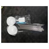 Birity Glass Cups with Lids and Straws,24oz Glass Tumbler With Handle,4 Pack Reusable Iced Coffee Cup with Lids-Mason Jar with Lid and Straw,Boba Cup for Cold & Hot Drinks,Smoothies Cup,Travel Mug