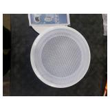 Pyle Home 8 Ceiling Wall Mount Speaker - Full Range Woofer Speaker System 100 Volt Transformer Flush Design w/ 60Hz-16kHz Frequency Response 150 Watts Peak & Template for Easy Installation