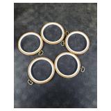 Burbell 15 Pcs 4 Inch Round Embroidery Hoops Frame Circle Rubber Hoops Ring Display Cross Stitch Ornament Imitated Wood Frame Kits for Spring Gifts Valentines Day Craft Sewing DIY Hanging Gifts