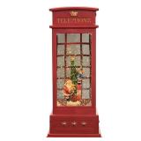 MerryPulse Christmas Snow Globe Lantern Musical Santa Snow Globes with Swirling Glitter Lighted Water Lantern with 8 Songs for Christmas Decoration Gifts