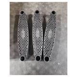 Eurmax USA Universal Easy-to-Assemble Trampoline Ladder, 3 Steps with Wide Steps, Storage Bag, 220 lbs Capacity Trampoline Accessories for Children Kids, Black