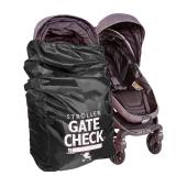 J.L. Childress Gate Check Bag for Single & Some Double Strollers - Travel Bag for Airplane, Fits Most Standard Baby Strollers, Airport Accessories Gate Check, Flying Essentials - Black