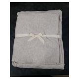 PURE ERA Jersey Knit 4pc Bed Sheet Set 100% T-Shirt Heather Cotton Super Soft Comfy Breathable Fits Mattress Up to 20 Extra Deep Pocket (Heather Beige, Queen)