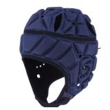 Surlim Soft Helmet for Flag Football Scrum Cap Soft Shell Helmet Rugby Headgear for Youth Adults (Navy Blue, Medium)