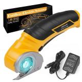 Cardboard Cutter Electric Box Cutter, Valentines Day Gifts for Him Husband Her Boyfriend, 4V Cordless Electric Scissors Rotary Blade for Cardboard Recycling Rechargeable DIY Cutting Carpet Leather