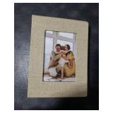 Ejblfe Photo Album 4x6,Linen Cover Slide-in Photo Album Book Can Holds 100 4x6 Photos with 50 Black Sheets for Family,Wedding,Baby and Holiday Pictures (Beige)