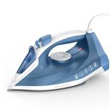 IRONDAY Steam Iron for Clothes Fast Heating, 1200W Iron with Non-Stick Ceramic Soleplate, Self-Cleaning, Burst of Steam, Spray Mist, 7.03oz Water Tank Ironing Clothes for Home, Blue