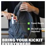 Kickit | The Original Birdie Soccer Trainer | Play Outdoors, Indoors or Backyard, Beach or Tailgate, All Ages Fun & Travel Friendly (Orange). CANNISTER MISSING LID