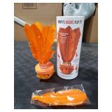 Kickit | The Original Birdie Soccer Trainer | Play Outdoors, Indoors or Backyard, Beach or Tailgate, All Ages Fun & Travel Friendly (Orange). CANNISTER MISSING LID