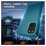Jshru for Samsung Galaxy S20 Plus Case with [2 Pack] HD Screen Protector, [Military-Grade] Shockproof Dust/Drop Proof 3-Layer Full Body Protection Heavy Duty Case for Galaxy S20+ 5G, Green