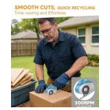 Cardboard Cutter Cordless Electric Scissors - Mens Valentines Day Gifts for Him Electric Box Cutter for Cardboard Recycling, Heavy Duty Carpet Cutting Tool for Plastic, Box, Leather