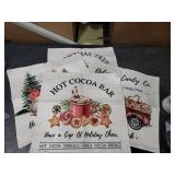 Hofomca Christmas Throw Pillow Covers 18x18 Set of 4, Merry Christmas Tree Gnome Red Truck Candy Cane Xmas Farmhouse Decorations Rustic Winter Holiday Couch Cover for Sofa Bedroom Home Outdoor