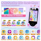 Kids Smart Phone Gifts Toys for Girls Boys Age 3-8,Toddler Learning Toys with Educational Games, 3 4 5 7 8 9 6 8 9 Year Old Girl Birthday Gift Ideas-Purple