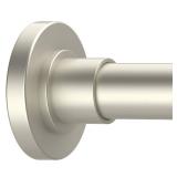 GXOACKJ Brushed Nickel Shower Curtain Rods - 31-80 Inch Spring Tension Shower Rods for Bathroom, Adjustable, No Drilling, No Rust, Stainless Steel