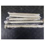 GXOACKJ Brushed Nickel Shower Curtain Rods - 31-80 Inch Spring Tension Shower Rods for Bathroom, Adjustable, No Drilling, No Rust, Stainless Steel