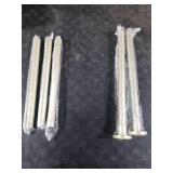 GXOACKJ Brushed Nickel Shower Curtain Rods - 31-80 Inch Spring Tension Shower Rods for Bathroom, Adjustable, No Drilling, No Rust, Stainless Steel