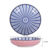 Selamica Porcelain 26 Ounce Pasta Bowls Set of 6, 8 inch Wide and Shallow Salad Bowls, Serving Bowls, Microwave & Dishwasher Safe, Sturdy & Stackable, Variety of Colors