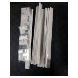 EVEO Cable Hider Wall 306 - Cable Raceway Cord Hider - Wire Covers for Cords on Wall, Cord Cover, Wall Cable Hider, Cable Concealer, Wire Hiders for TV on Wall Management-20X (L16 W0.95 H0.5) - White