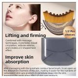 1/2 PCS Lymphatic Contour Face Brush for Sculpting Anti-Puffiness, Detox & Lift, Improves Skin Glow & Absorption (2 Pcs Contour Face Brush)