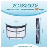2025 Upgraded WE16X32537 Dryer Lint Filter Compatible with GE, Replacement Parts WE16X29597 4977656 AP7205579 PS12743423 PS16873779 EAP12743423