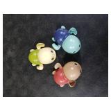 LiKee Bath Toys 3 Pack with 3 Colors | Cute Swimming Turtles Wind Up Toys for Baby Toddlers 1+ Years Old | Floating Bath & Pool Toys for Kids Age 1-3-5 | Baby Shower & Birthday Gift (Boys Girls)