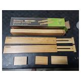 ANTOWIN Bamboo Drawer Dividers Organizers, Drawer Separators Splitter,17-22 inches Long Adjustable Spring-loaded Organizer for Large Utensil, Clothes, Tools Drawers(yellow)
