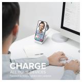 Wireless Charging Station, 3 in 1 Fast Wireless Charger Stand for Multiple Devices Apple Watch Ultra Series 11 10 9 8 7 6 SE 5 4 3 2, iPhone 17 16 15 14 13 12 11 Pro Max/Plus/Air/X/XS/XR/SE, Airpods